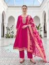 Resham Vol 3 By Ossm Viscos Roman Silk Kurti With Bottom Dupatta